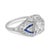 1930s 1930s Art Deco Gia 2.01 Carat Old Euro Cut Diamond Sapphire Platinum Engagement Ring, Size 6.5 For Sale - Image 5 of 7