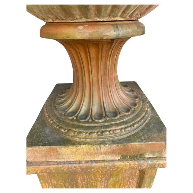 Magnificent Pair of Tuscan Terracotta Vases Impruneta began 20th Century H: 180cm Good conditions H: 180cm x 55cm x 55cm