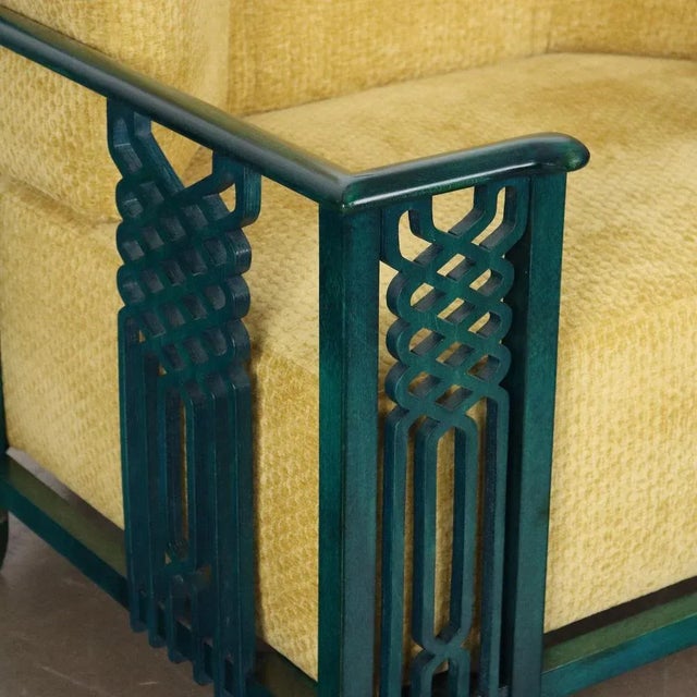 Vintage Prototype of Armchair in Foam and Velvet, 1980s For Sale - Image 6 of 11