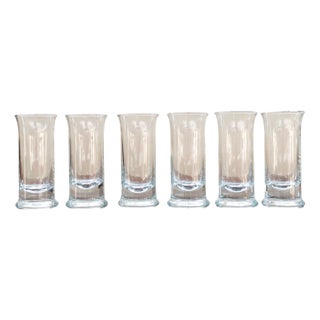 Tall Crystal Liqueur Glasses, 1970, Set of 6 For Sale