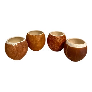 Trader Vics Tiki Coconut Cups - Set of 4 For Sale