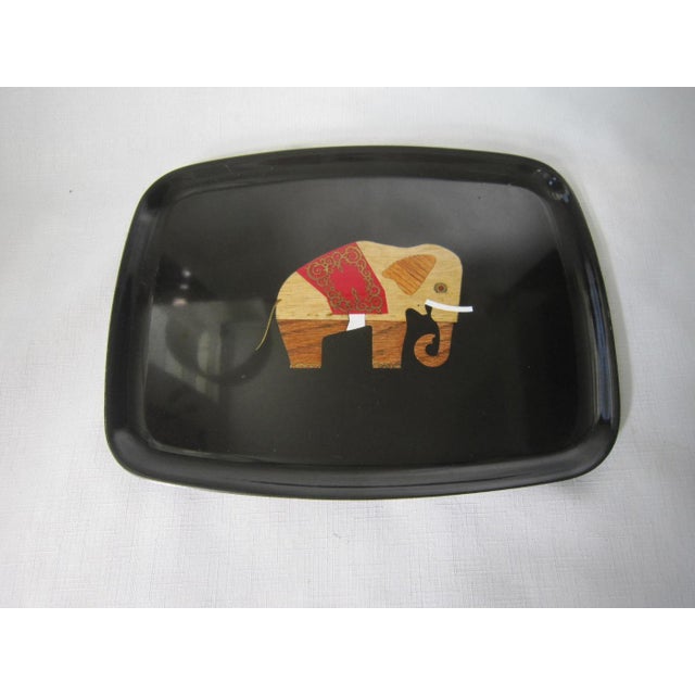 Vintage Courac Elephant Tray For Sale - Image 4 of 4