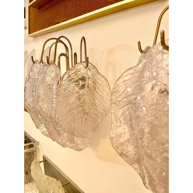 Cream Vintage Wall Lights from Mazzega, 1970, Set of 2 For Sale - Image 8 of 12