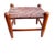 Primitive shaker-style splint reed Footstool or ottoman. Appears to have a varnished finish. There is damage to one...