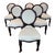 19th Century Carved Cherry Wood English Dining Chairs in Boucle Fabric - Set of 6 For Sale - Image 10 of 10