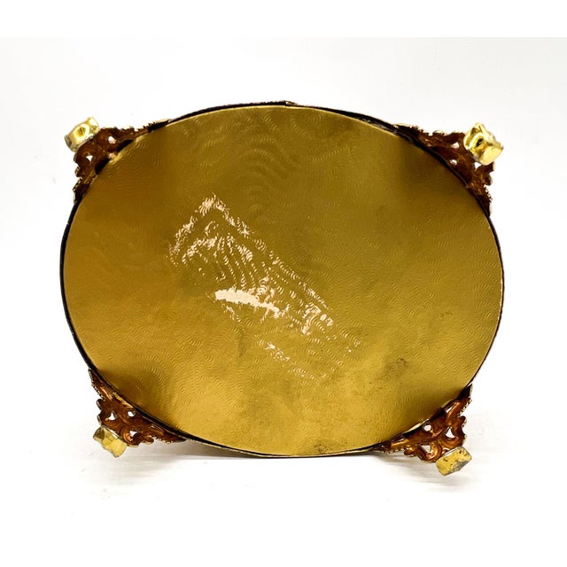 Vintage Gilt Ormolu Jewelry Casket Box With Beveled Glass Lid – French Regency / Hollywood Regency For Sale - Image 13 of 15