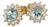Natural Sapphire Diamond Stud Earrings 14k W Gold 4.98 Tcw Certified For Sale