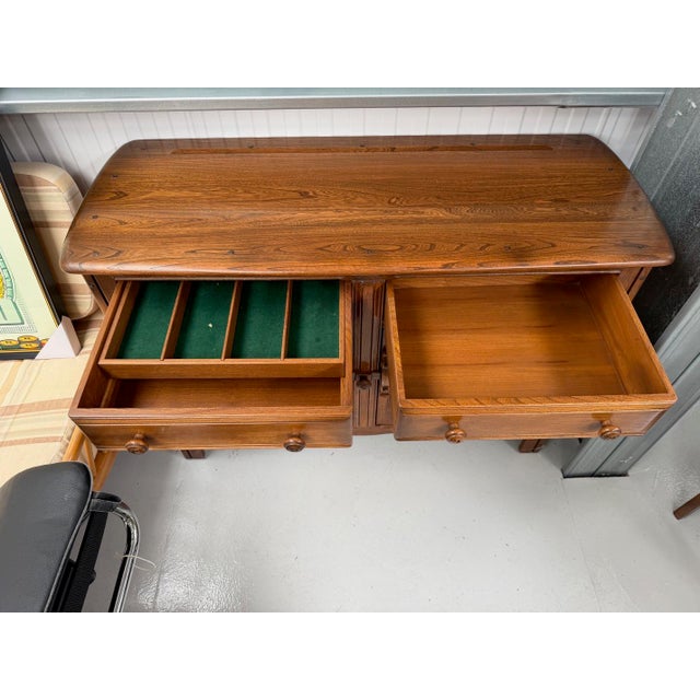 Vintage Sideboard with Cutlery Drawer from Ercol, 1960s For Sale - Image 4 of 10