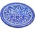 Mid 20th Century Mid 20th Century Handmade Blue Moorish Floral-Patterned Ceramic Decorative Plate For Sale - Image 5 of 8
