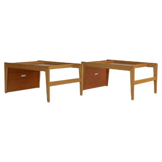 Multifunctional Triva Side Tables by Yngvar Sandström for Nordiska Kompaniet, 1960s, Set of 2 For Sale