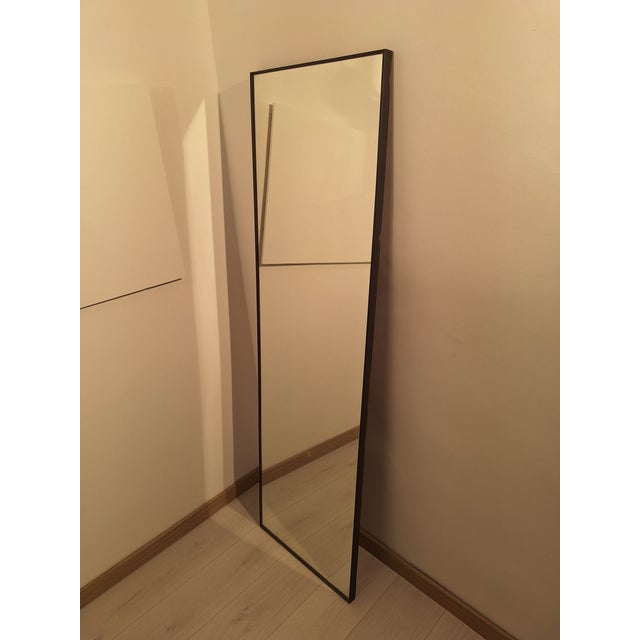 Large Rectangular Wall Mirror with Brass Frame, 1950s For Sale - Image 11 of 11