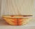 1960s Orange Large Coiled Seagrass and Rattan Basket For Sale - Image 4 of 10