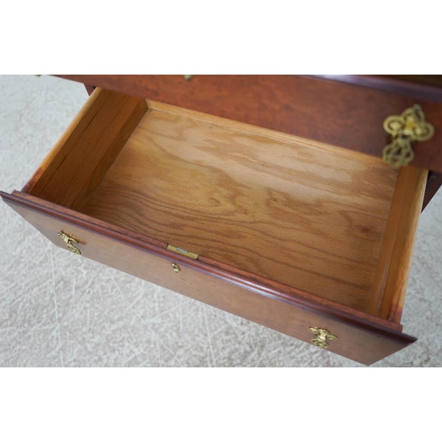 Hickory Chair Furniture Company Hickory Chair Burl Wood Banded Silver Chest For Sale - Image 4 of 16