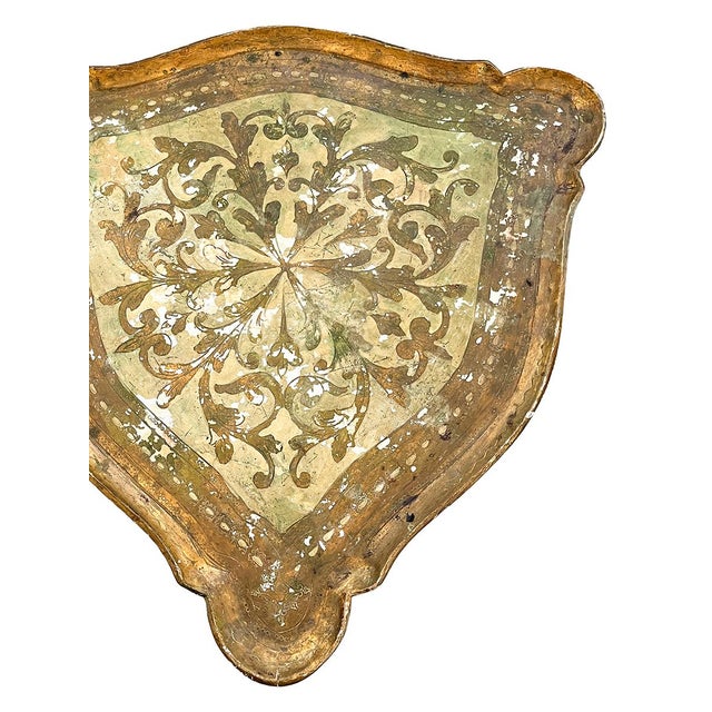 Italian 19th Century Triangular Florentine Side Table For Sale - Image 3 of 3