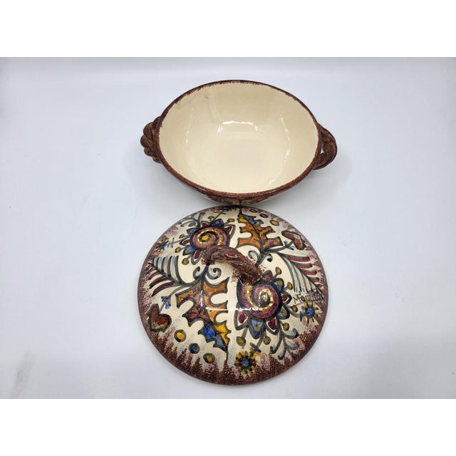 1930s Vintage Art Deco Box in Ceramic by Paul Fouillen, France, 1930s For Sale - Image 5 of 12