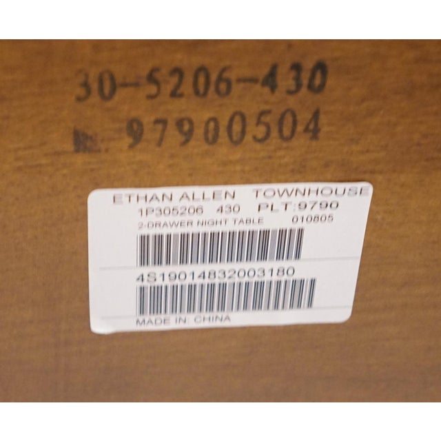 Ethan Allen Townhouse Collection Italian Neoclassical Tuscan Style Burled Wood 32" Two Drawer Accent Chest 30-5206 For Sale - Image 13 of 13