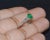 Emerald Certified Natural 1.13CTS VS G Diamond Emerald Platinum 18K Gold Three Stone Ring, size 6.75 For Sale - Image 8 of 10