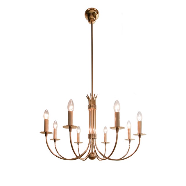 Italian Mid-Century Chandelier by Guglielmo Ulrich, 1945s For Sale - Image 16 of 16