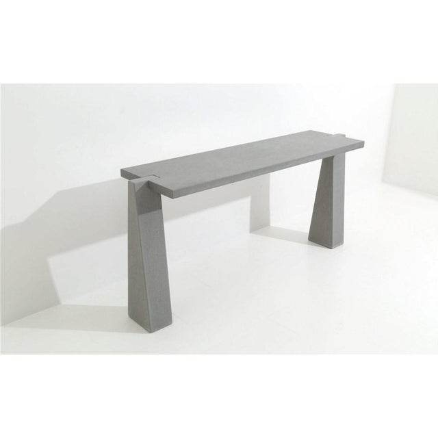 1980s Pietra Serena Console Model Incas Table by Angelo Mangiarotti for Skipper, 1990s For Sale - Image 5 of 5