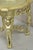 Vintage Art Deco Carved Female Dancer Silver Gold Round Coffee Side Table For Sale - Image 10 of 12