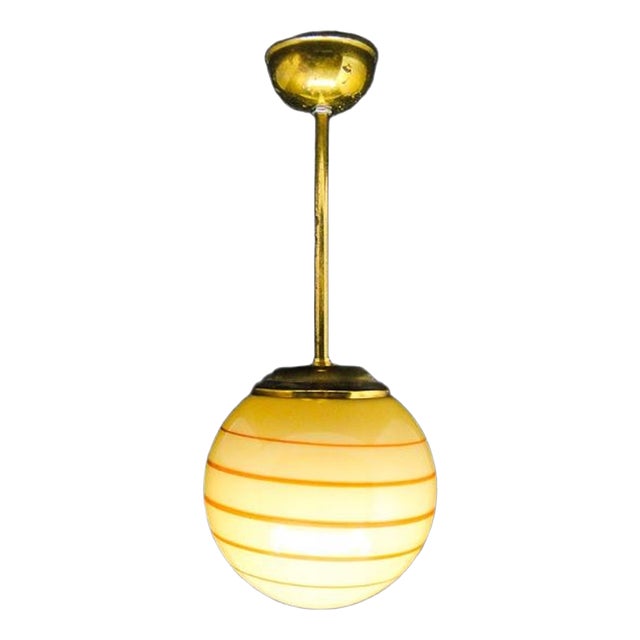 Art Deco Style Pending Lamp, Germany, 1950s For Sale