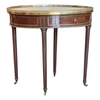 Late 19th Century French Louis XVI Style Bouillotte Table For Sale