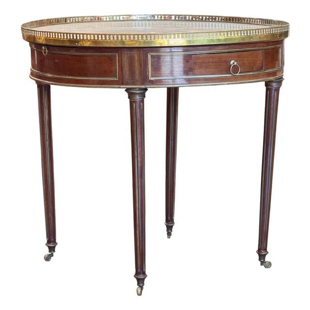 Late 19th Century French Louis XVI Style Bouillotte Table For Sale