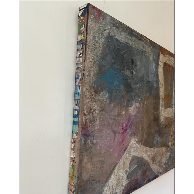 Abstract Mythological Painting on Canvas "The Centaur Sulks" For Sale - Image 10 of 11