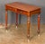 19th Century English Writing Desk or Side Table of Mahogany With Two Drawers on Casters For Sale - Image 5 of 11