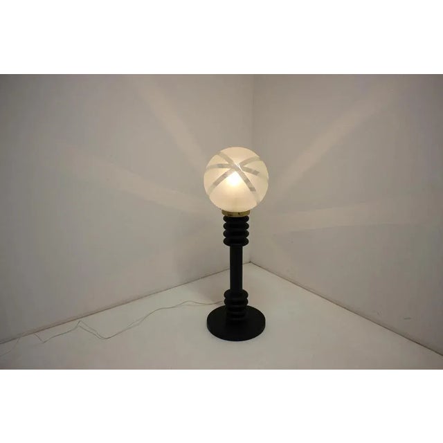 Floor Wood Lamp, Germany, 1970s For Sale - Image 12 of 18