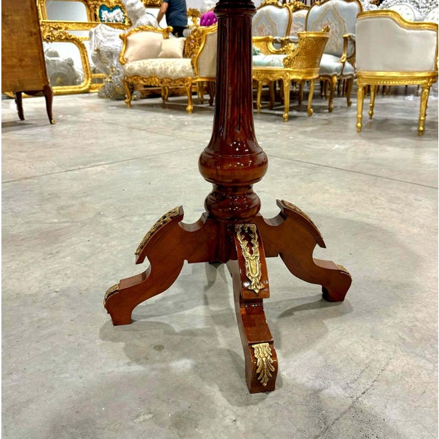 Coffee 1990s Bedside Table French Side Table Baroque Style For Sale - Image 8 of 8