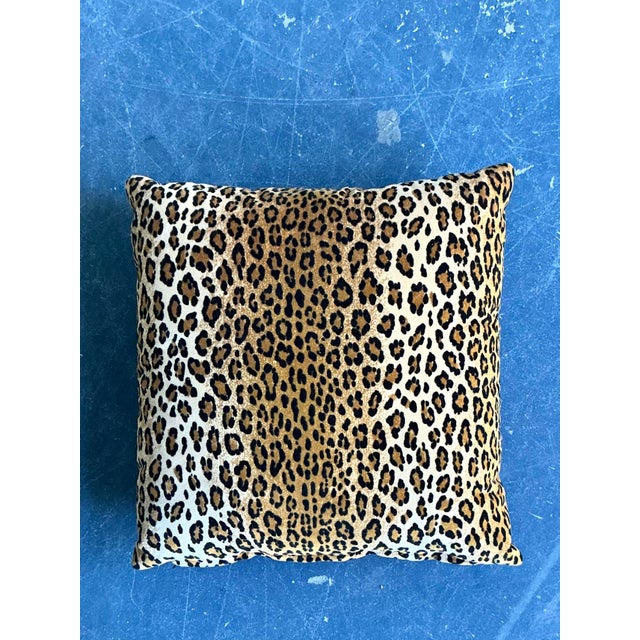 Vintage Boho Leopard Velvet Pillow For Sale - Image 4 of 10