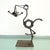 Folk Art Steampunk Welded Metal Stork and Baby Figurine For Sale - Image 5 of 13