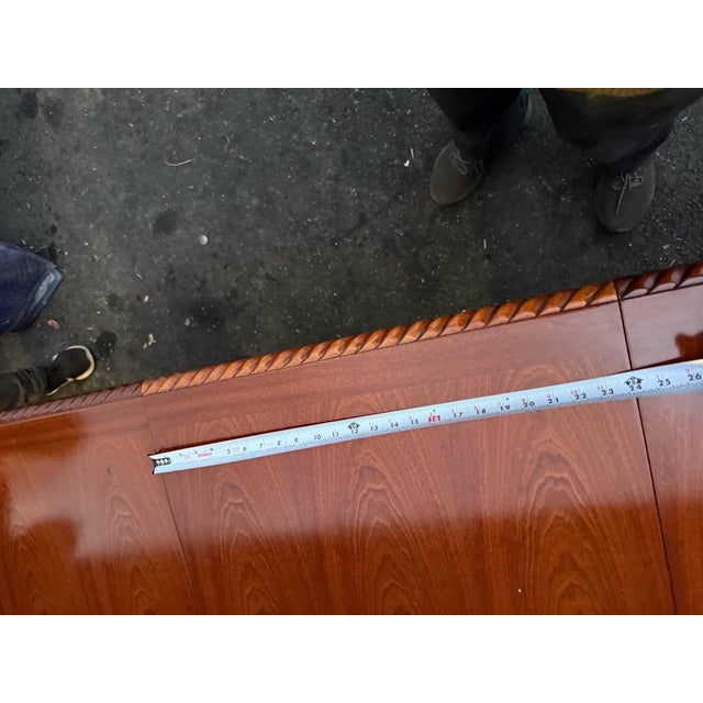 Vintage Chippendale Style Ball and Claw Feet Double Pedestal Dining Table For Sale - Image 10 of 17