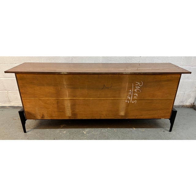 Mid-20th-Century Helen Hobey Walnut Credenza by Baker Furniture, Attributed For Sale - Image 12 of 16