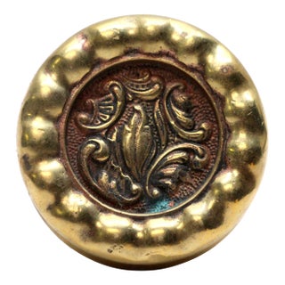 Antique Polished Reading Rococo Door Knob For Sale