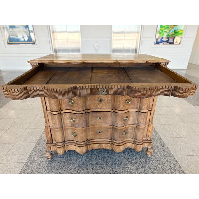 19th Century Danish Oak Chest of Drawers For Sale - Image 12 of 18