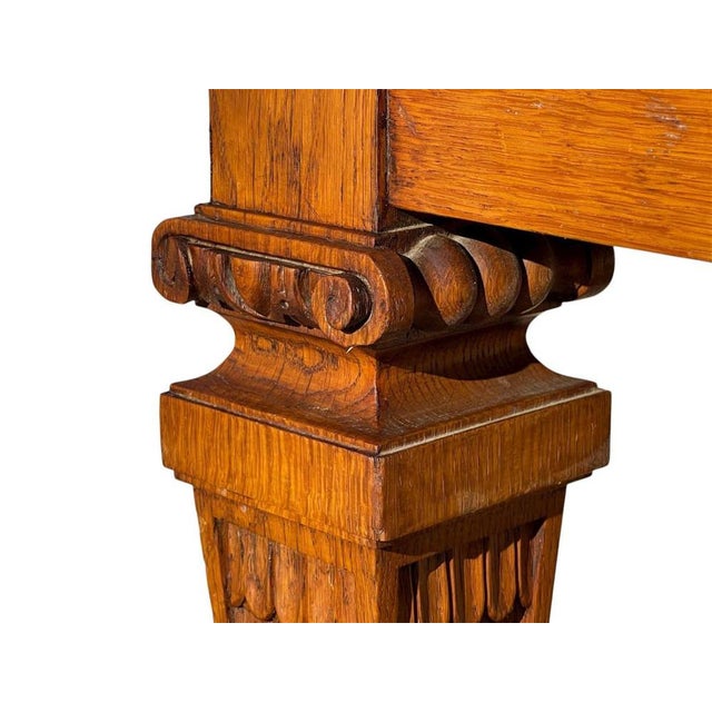 Wood Dining Table in Oak For Sale - Image 7 of 13