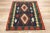 Textile Vintage Persian Shiraz Kilim Rug - 03'00 X 04'01 For Sale - Image 7 of 9