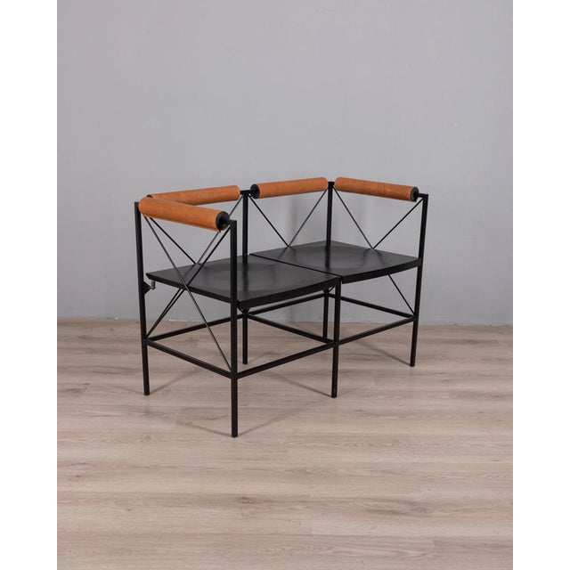 Modern Vintage Lariana Bench by Marco Seveso and Gigi Trezzi for Felicerossi, 1980s For Sale - Image 3 of 12