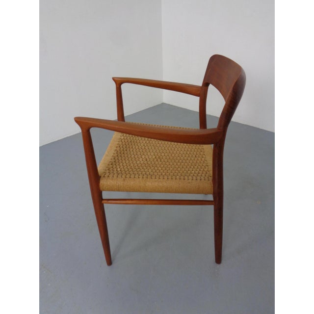 Model 56 Armchair in Teak & Papercord by Niels Otto Møller for J.L. Møllers, Denmark, 1950s For Sale - Image 12 of 18