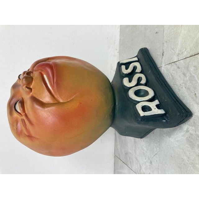 Martini Rossi Advertising Sculpture or Bust, 1960s For Sale - Image 6 of 9