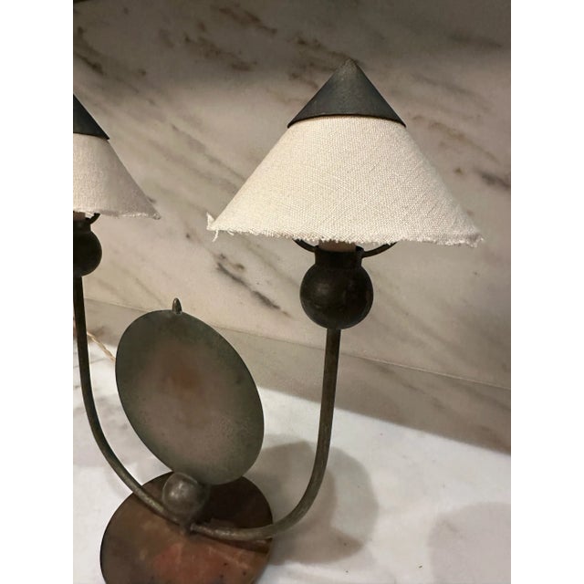 1930s Marc Erol French Deco Bronze Table Lamp For Sale In New York - Image 6 of 8