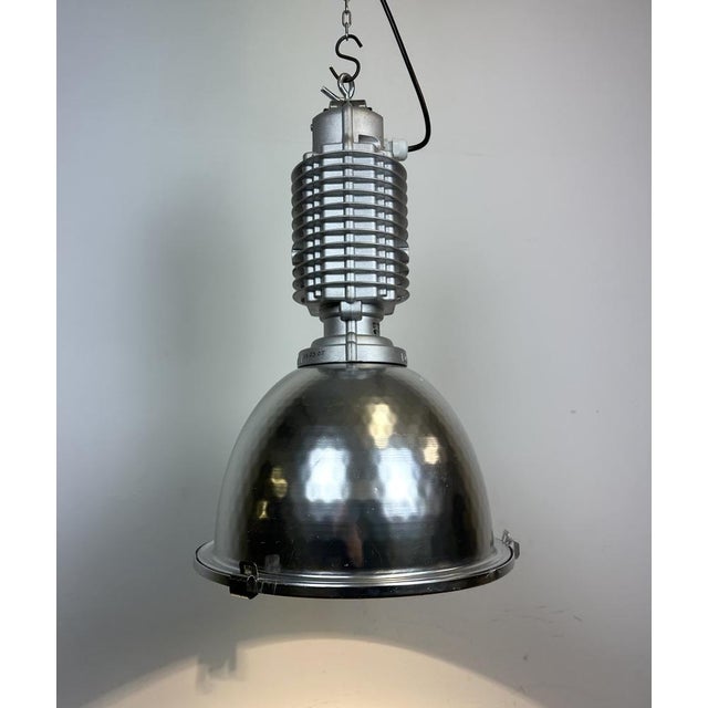 Industrial Pendant Lamp with Glass Cover by Charles Keller for Zumtobel, 1990s For Sale - Image 11 of 17