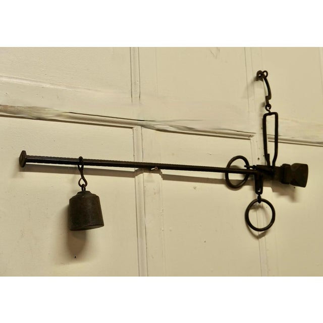Metal Early 19th Century Butchers Steelyard for Weighing Scale, 1800s For Sale - Image 7 of 8