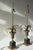 Brass Vintage Maison Charles Brass Palm Table Lamps, French Mid-Century Hollywood Regency Pair, "Vase Roseaux" Design, 1950s For Sale - Image 8 of 10
