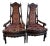 Early 20th Century Carved Jacobean Victorian Throne Chairs For Sale