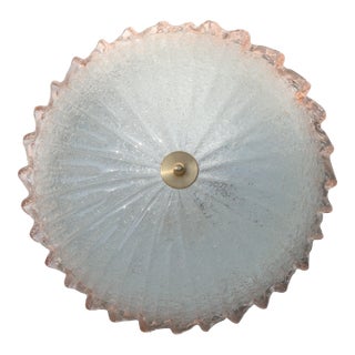 1970s Miss Pink Italian Murano Glass Ceiling Fixture, Murano For Sale