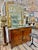 This 20th Century antique French buffet with a Belgian marble top, sourced in France, showcases timeless elegance and fine...