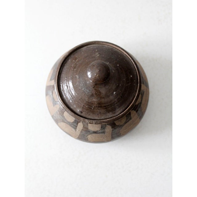 Vintage Studio Pottery Jar For Sale - Image 4 of 9